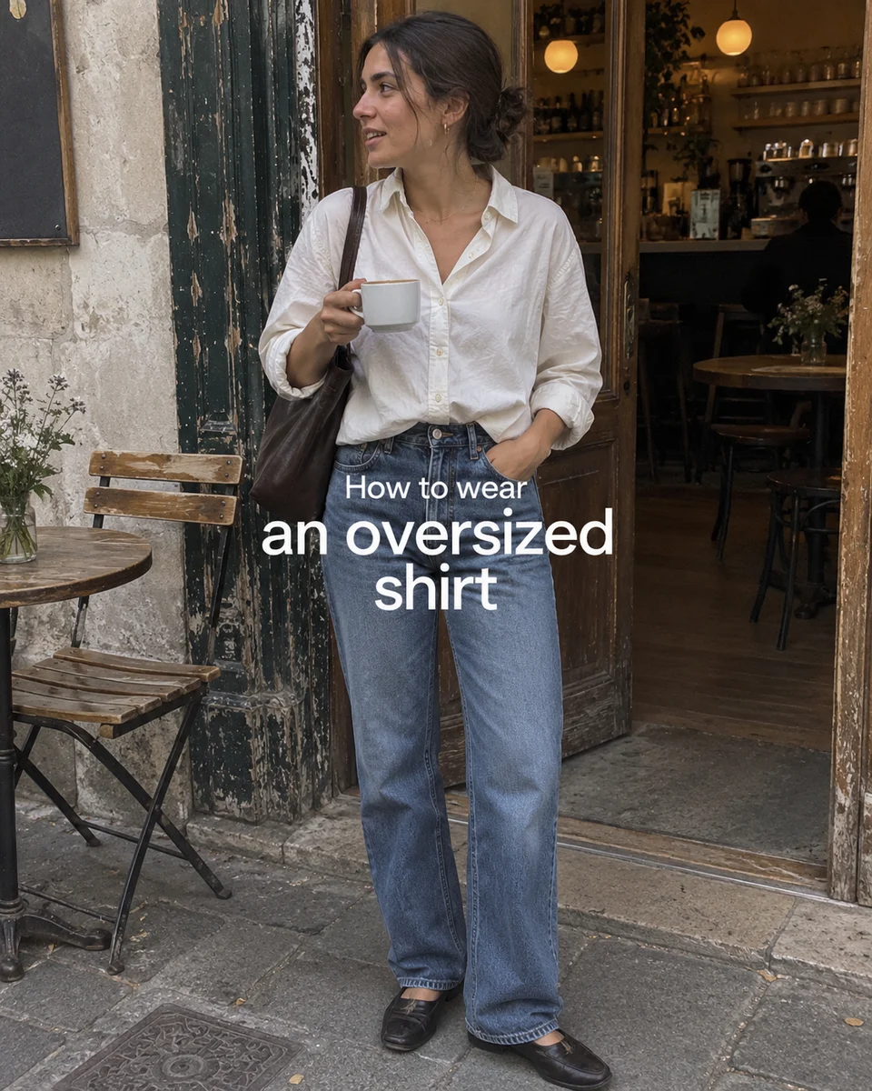 Fashion post: How to wear an oversized shirt