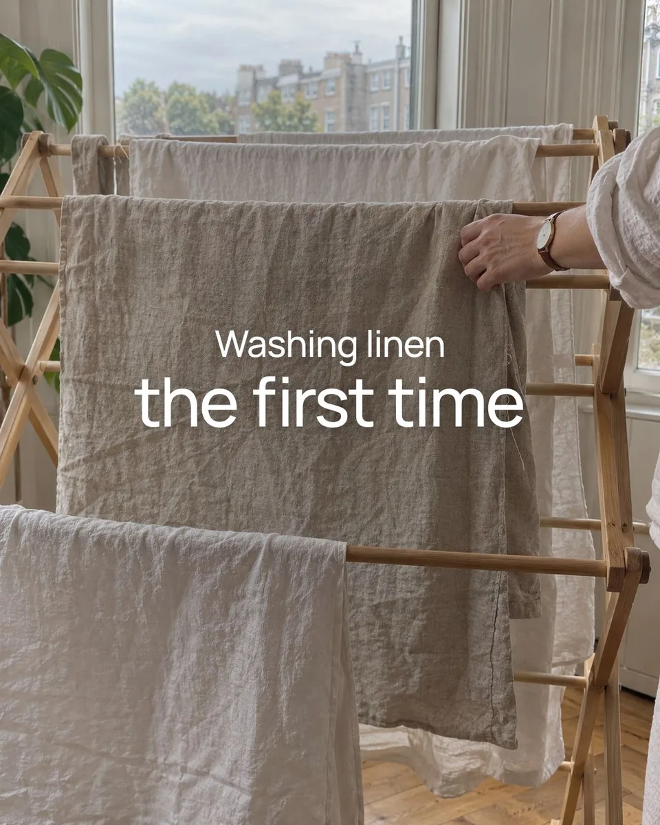 Linen shop post: Washing linen the first time